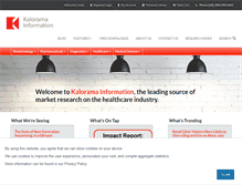 Tablet Screenshot of kaloramainformation.com